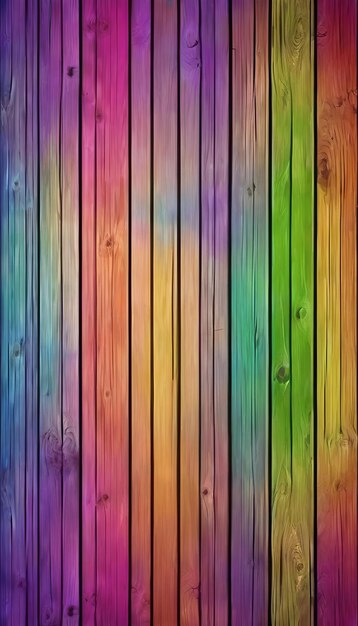 Fondo de madera de arco iris