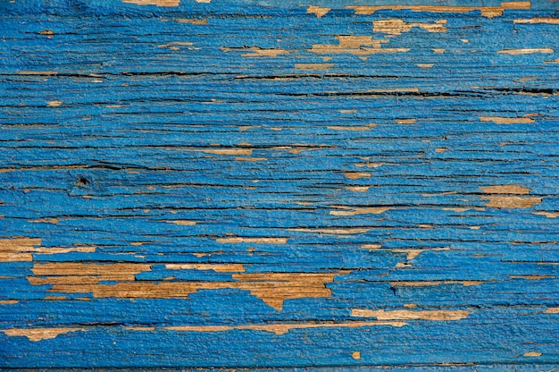 Fondo de madera azul brillante