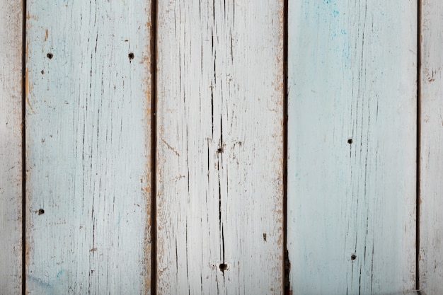 Fondo de madera azul claro, textura de mesa de madera antigua