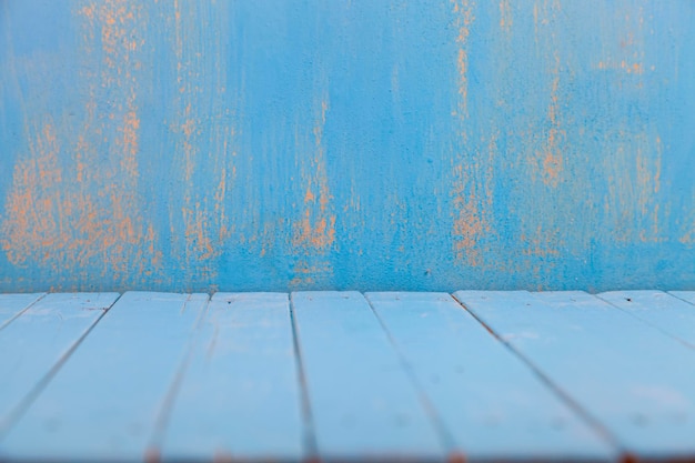 Foto fondo de madera. hermoso fondo azul para tu foto.