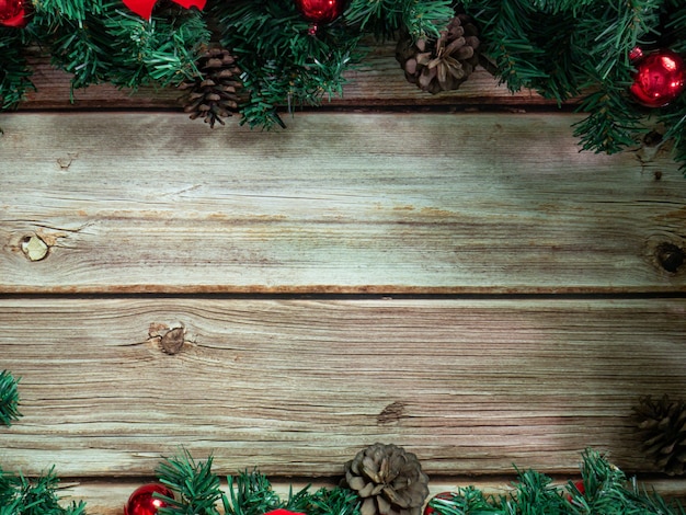 El fondo de madera para Navidad o concepto de celebración