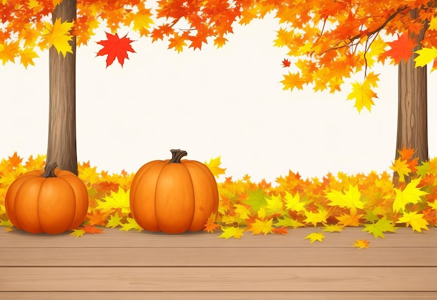 Fondo de madera de otoño realista vector libre