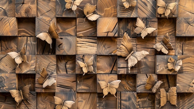 Fondo de madera con un patrón