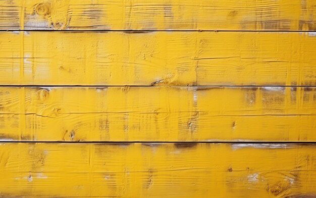 Fondo de madera pintado de amarillo brillante