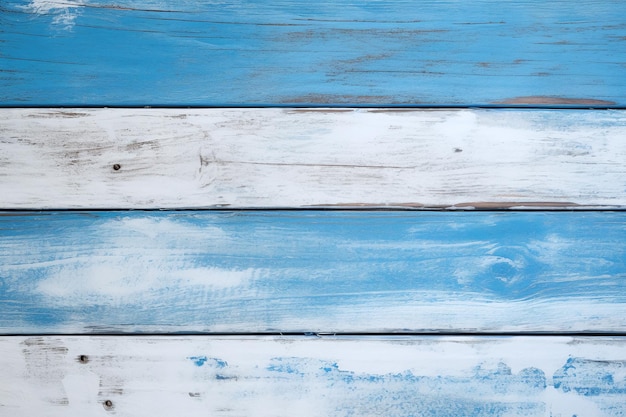 Fondo de madera de playa vintage tabla de madera de color azul y blanco viejo