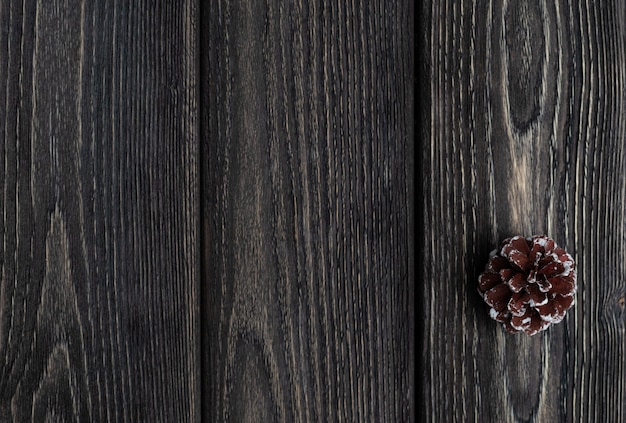 Fondo de madera rústica. Tablas de color gris. Espacio para texto.