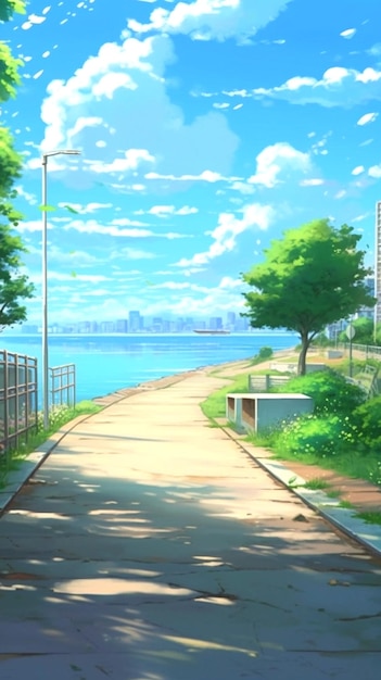 Fondo de Makoto Shinkai