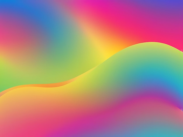 Fondo de malla de gradiente de colores suaves y borrosos Colores brillantes modernos del arco iris