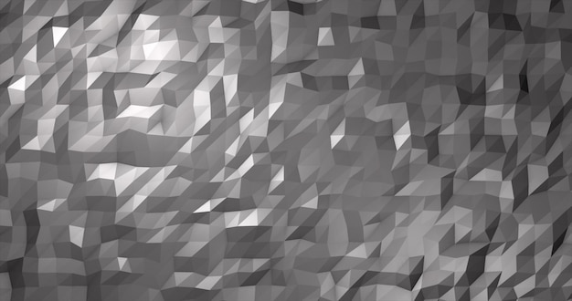 Fondo de malla triangular de baja poli plata gris abstracto
