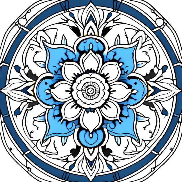 Fondo de mandala de lujo con patrón generativo de colores arabescos