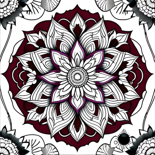 Fondo de mandala de lujo con patrón generativo de colores arabescos
