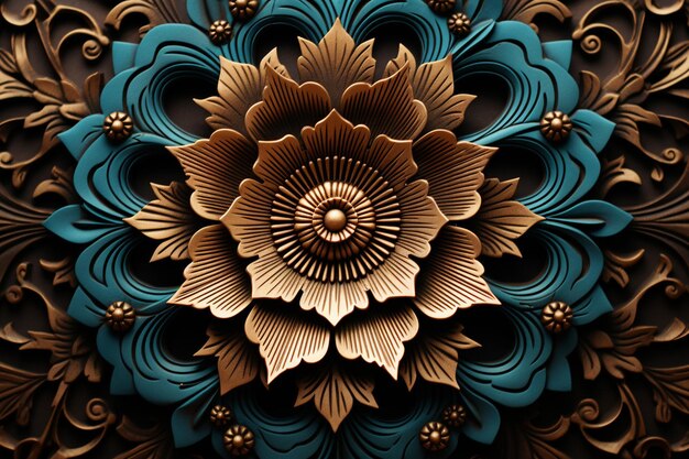 Fondo de mandala ornamental de lujo