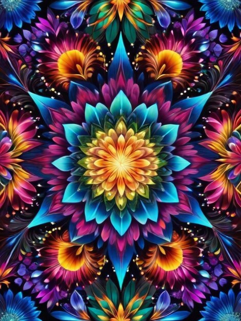 fondo de mandalas de colores