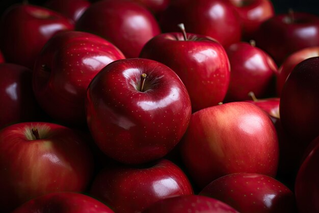 Fondo de manzana roja