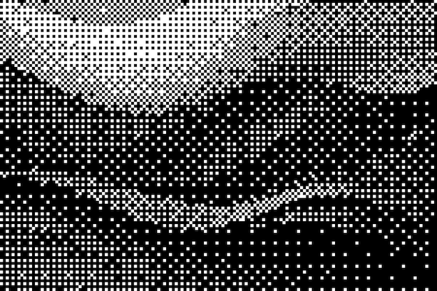 fondo de mapa de bits retro vintage póster vintage con textura de medio tono y grano pixelado vintage H