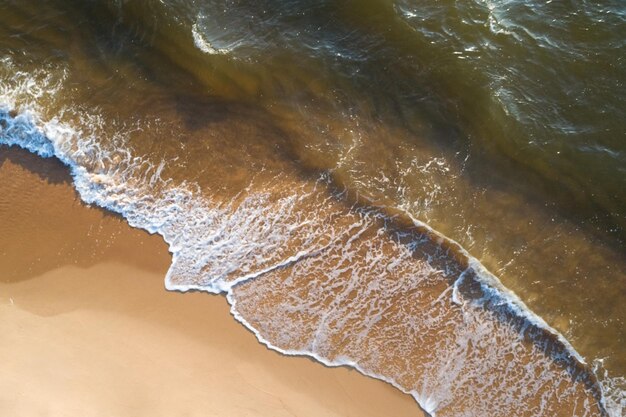 Fondo de mar y playa vacío con espacio de copia Concepto de vacaciones de vacaciones