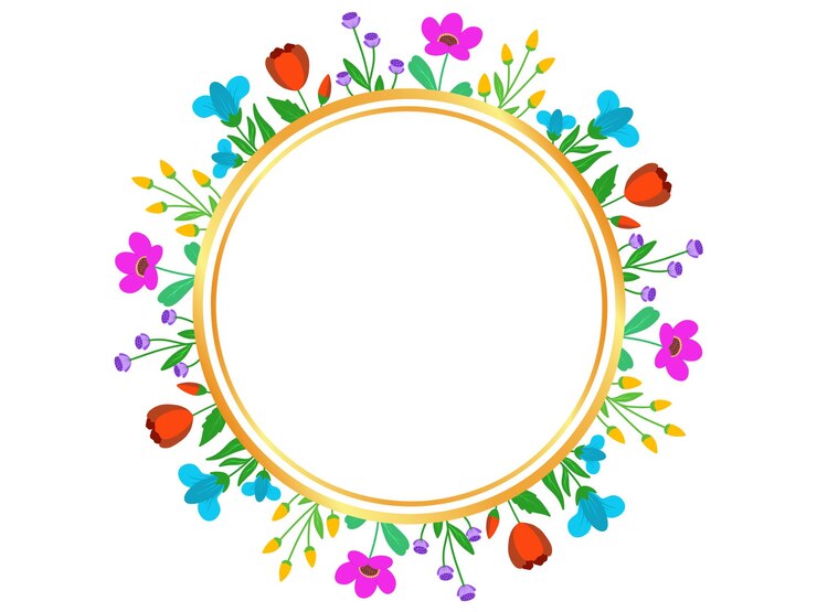 Foto fondo de marco de flor de verano