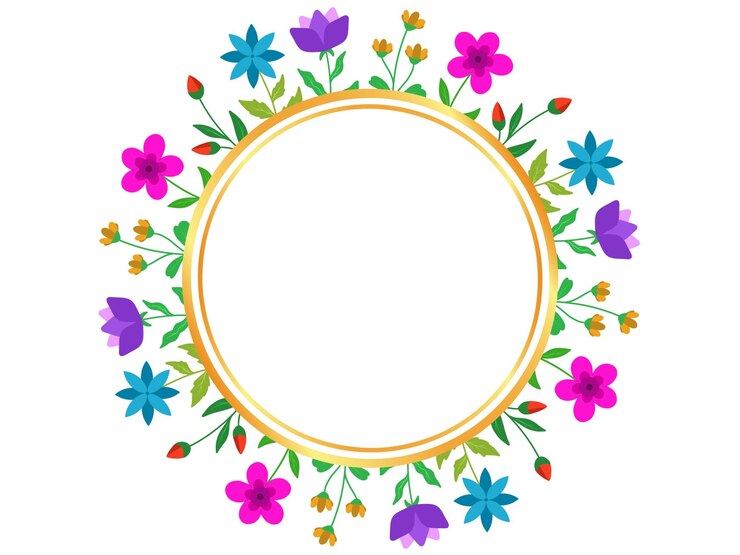 Foto fondo de marco de flor de verano