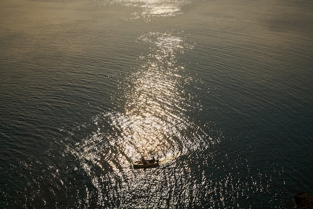 Fondo marino y barco