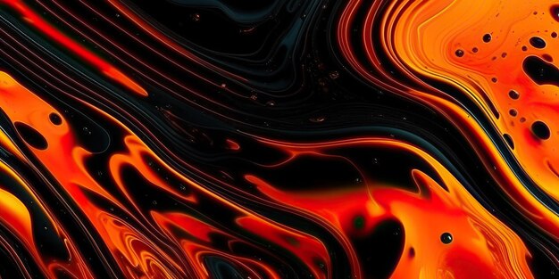 Foto fondo de mármol fluido textura líquida fluido rojo colores oro negro naranja rosa blanco