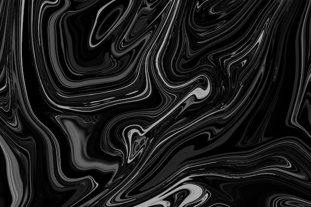 Fondo de mármol líquido negro abstracto textura fluida arte experimental