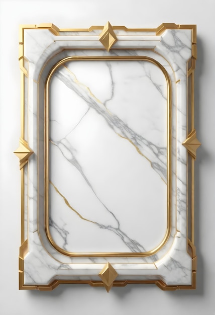 Fondo de mármol con marco dorado