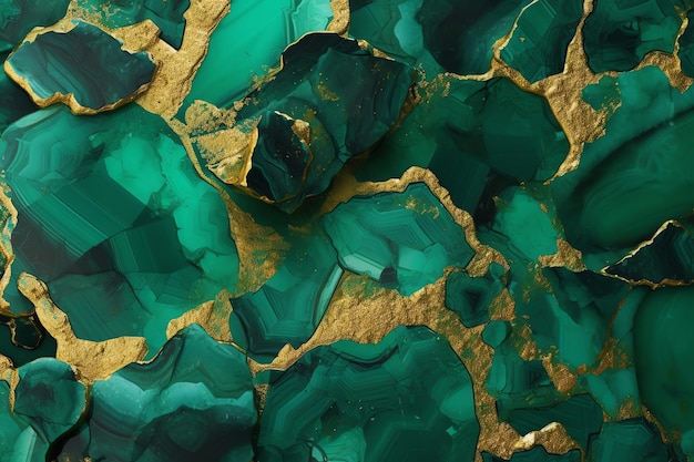 Fondo de mármol de oro verde