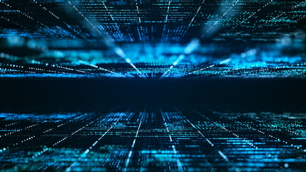 El fondo de la matriz digital abstracta