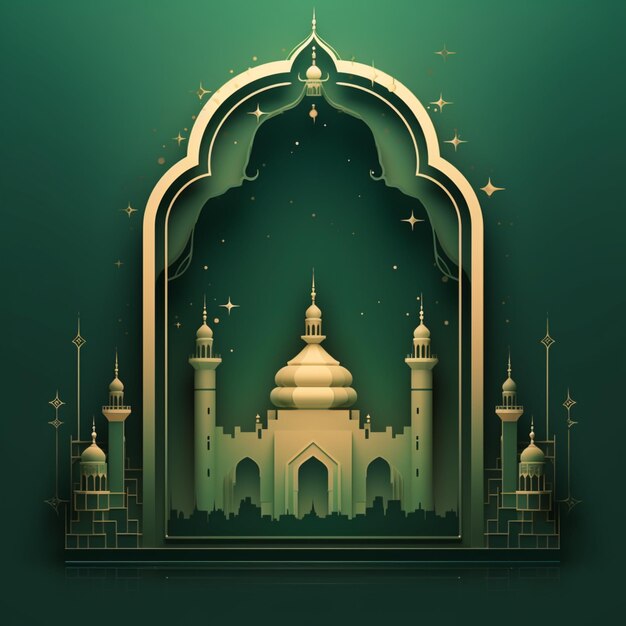 Fondo de mawlid al nabi degradado vectorial libre