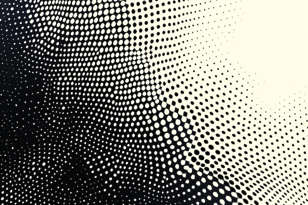 Fondo de medio tono abstracto en blanco y negro