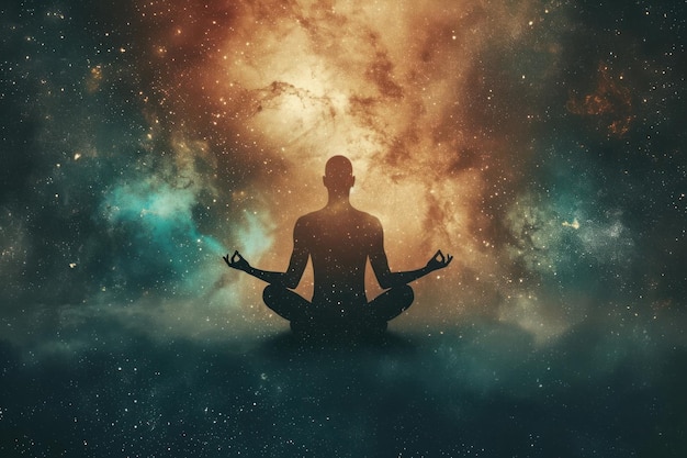 El fondo de la meditación, la espiritualidad, el universo, el adulto.