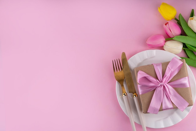 Fondo de la mesa para el día de la madre