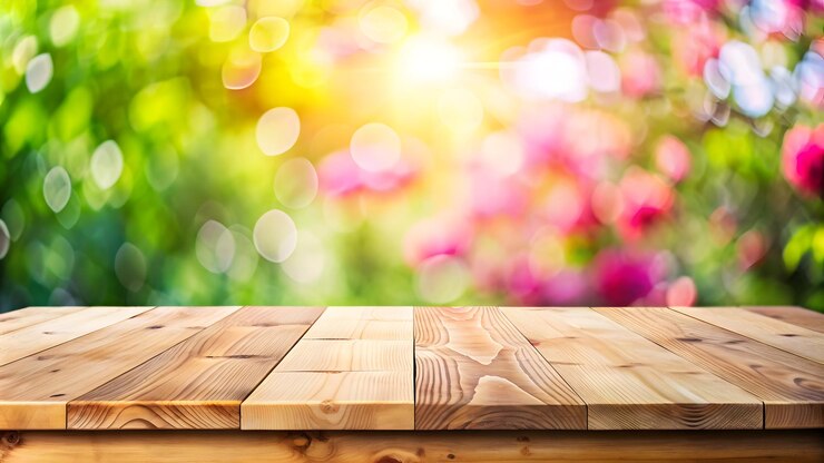 fondo de la mesa de madera