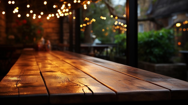 Fondo de mesa de madera