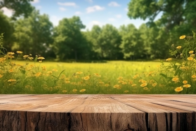 Fondo de mesa de madera