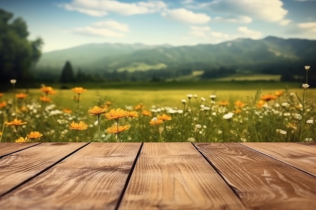 Fondo de mesa de madera