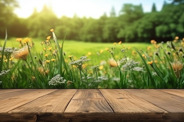 Fondo de mesa de madera