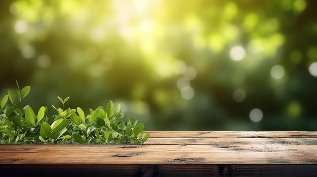 Fondo de mesa y tiempo de primavera.