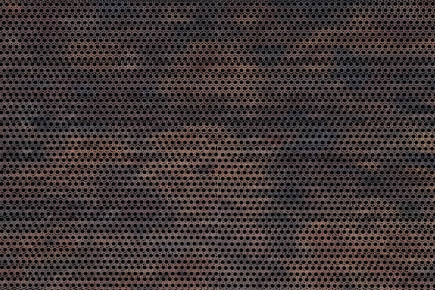 Foto fondo de metal corrodido en malla viejo textura de fondo de metal corroído sucio render textura