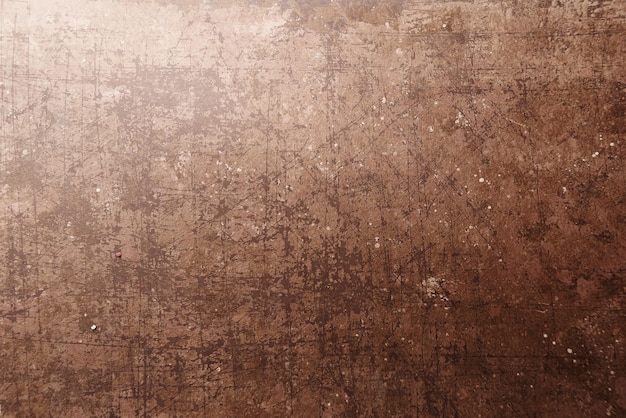 Fondo metálico marrón retro abstracto lamentable. Textura oxidada grunge envejecida con arañazos y daños