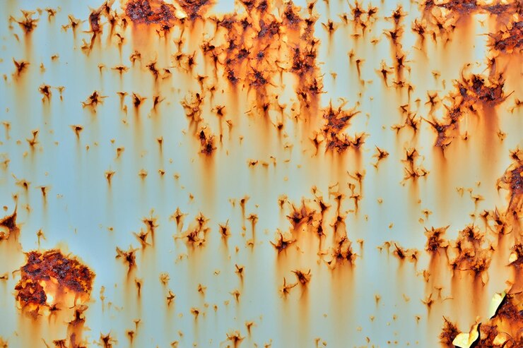 Foto fondo metálico oxidado y descascarado