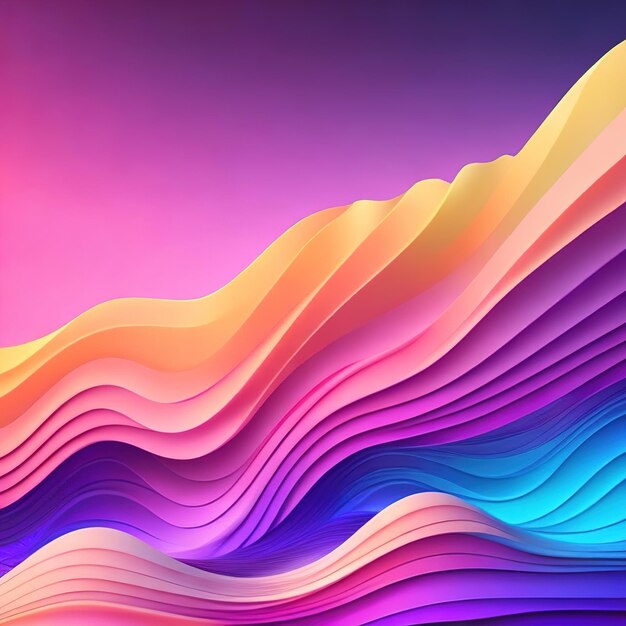 fondo de mezcla de ondas degradadas de colores modernos