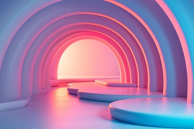 Fondo minimalista y elegante en 3D