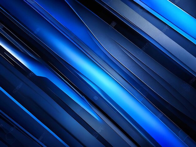 Fondo moderno abstracto azul negro para diseño Forma geométrica oscura Efecto 3d Líneas diagonales