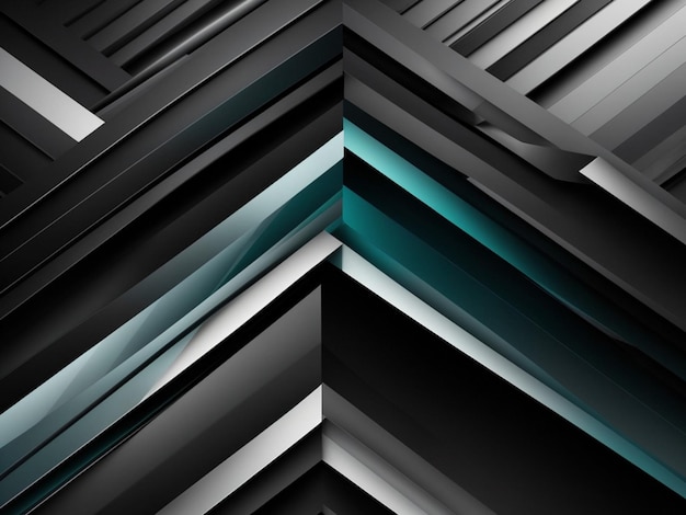 Fondo moderno abstracto gris negro para diseño forma geométrica oscura efecto 3D líneas diagonales