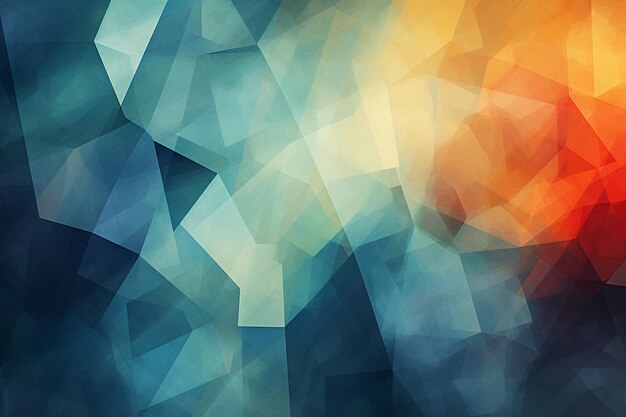 Fondo moderno abstracto con ondas y formas geométricas