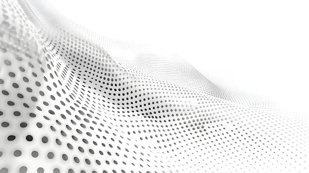 Fondo moderno de medio tono blanco y gris Concepto de decoración de diseño para póster de diseño web
