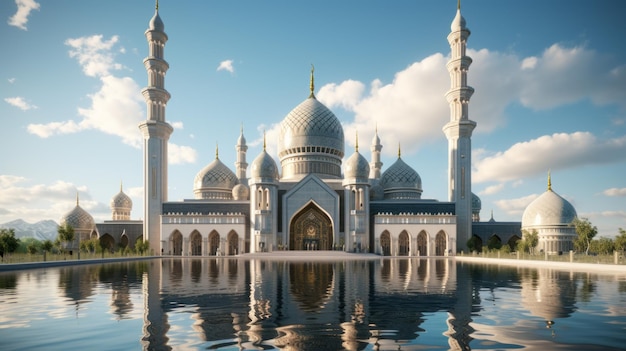 fondo moderno de la mezquita islámica masjid