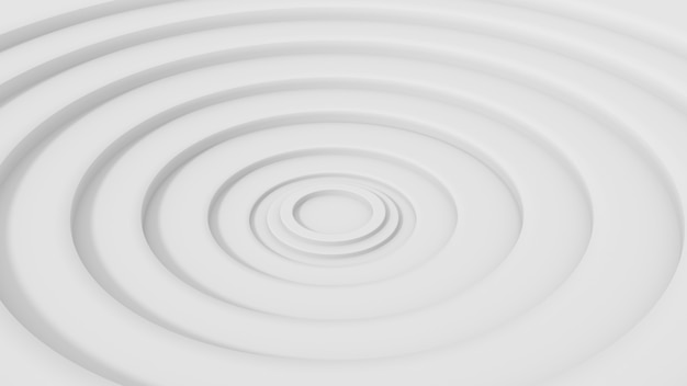 Fondo moderno mínimo de la ondulación 3d blanco