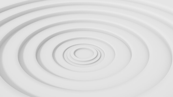 Fondo moderno mínimo de la ondulación 3d blanco
